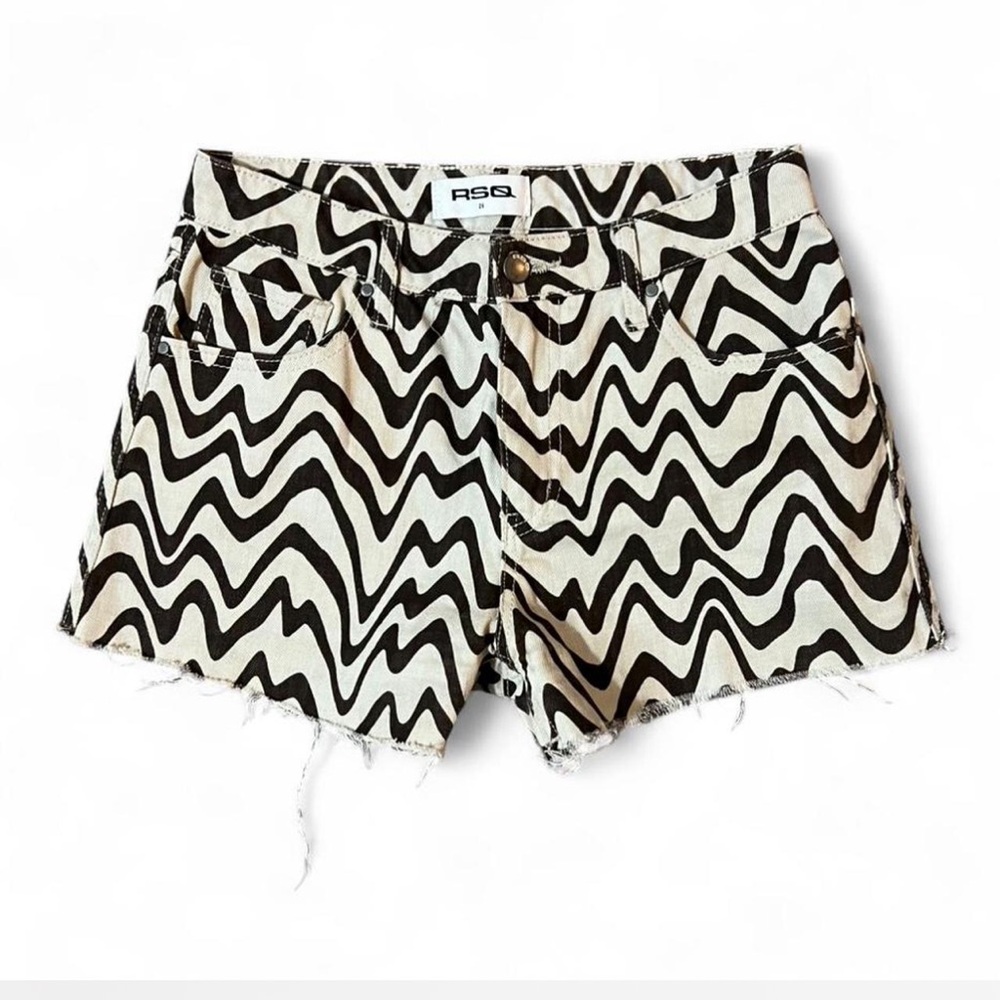 RSQ Brown & Cream Patterned Women Shorts